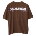 Back view of Wings Gorilla Fit SS Tee in colour Cocoa