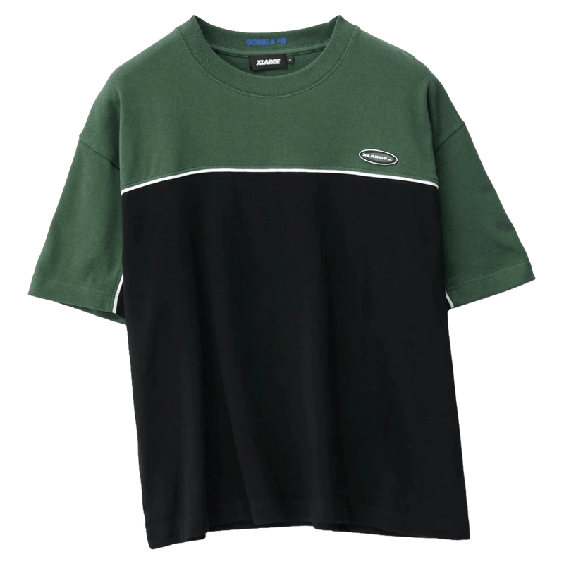 Front view of the Panel Gorilla Fit SS Tee in colour Eden