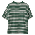 Back view of the Stripe Layer Gorilla Fit Tee in colour Eden