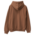 Back view of X Large Mushroom Hoodie in Cacoa