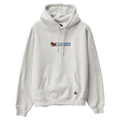 Front view of X Large Mushroom Hoodie in Snow Marle