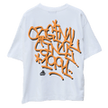 Back view of X Large Tagged Gorilla Fit Tee - in White