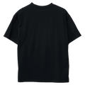 Back full view of X Large Throw Up SS Tee in Black