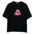 Front full view of X Large Translate Gorilla Fit Tee in Black