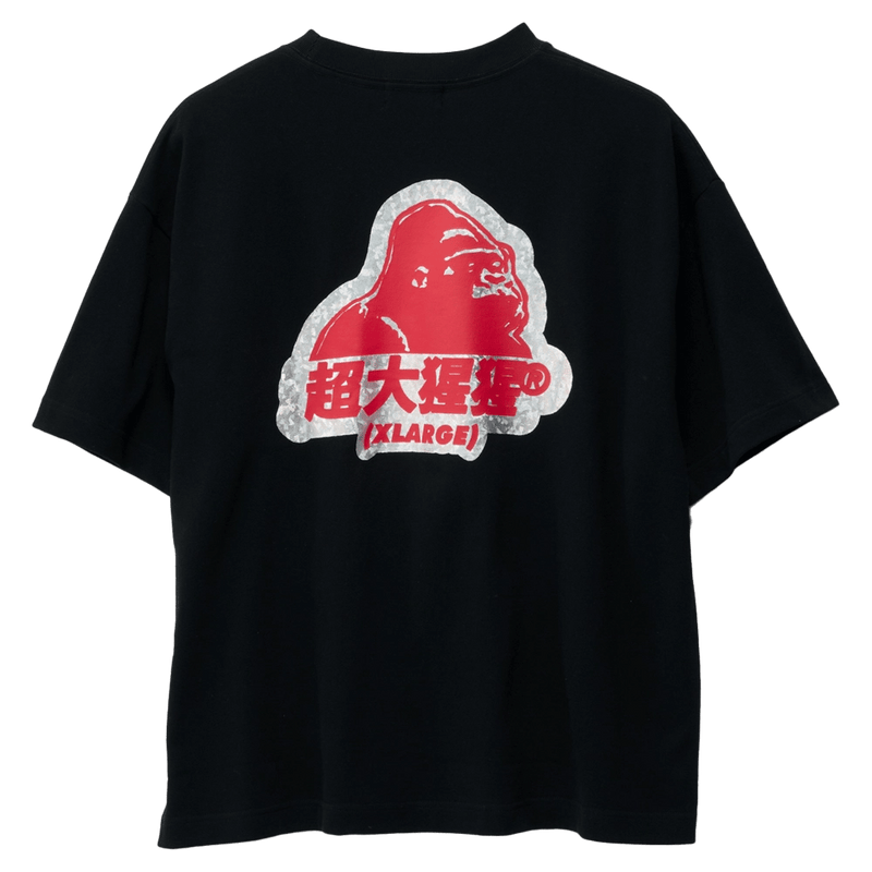 Back full view of X Large Translate Gorilla Fit Tee in Black