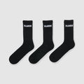 Front view of X Large 91 Sock 3Pack in colour Black