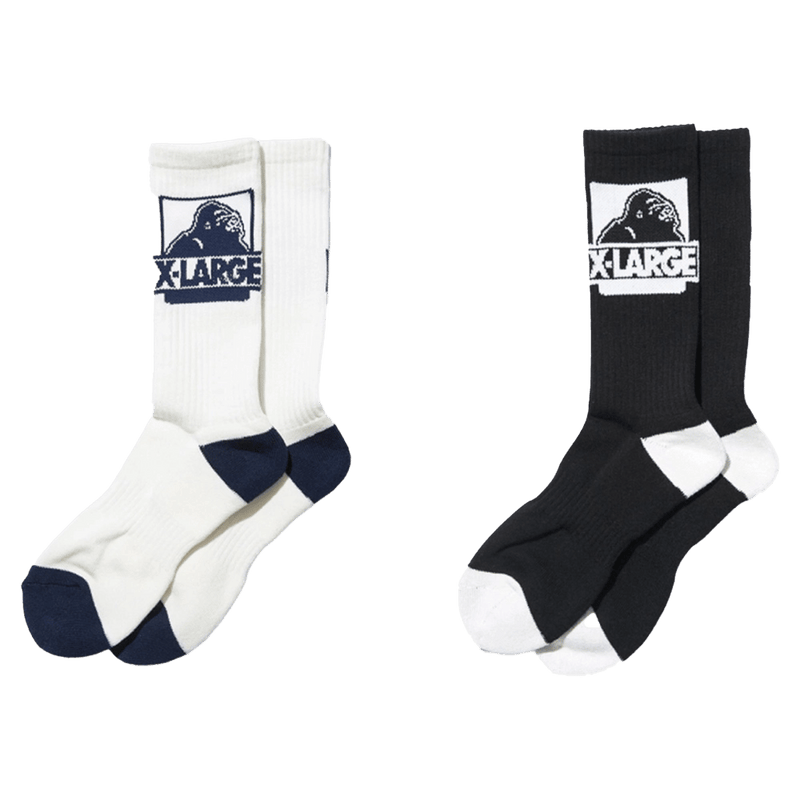 Front view of X Large Classic OG Sock 4Pk in Assorted