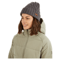 Model view of the XTM Brooke Beanie in Grey colourway, women's model