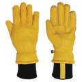 Pair view of the XTM Hardman Work Gloves in Yellow colourway, unisex's model