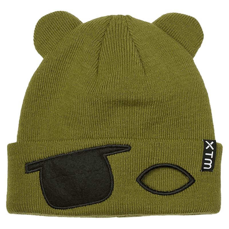 Main view of the XTM Masked Beanie in Sea Kelp colourway, kids's model