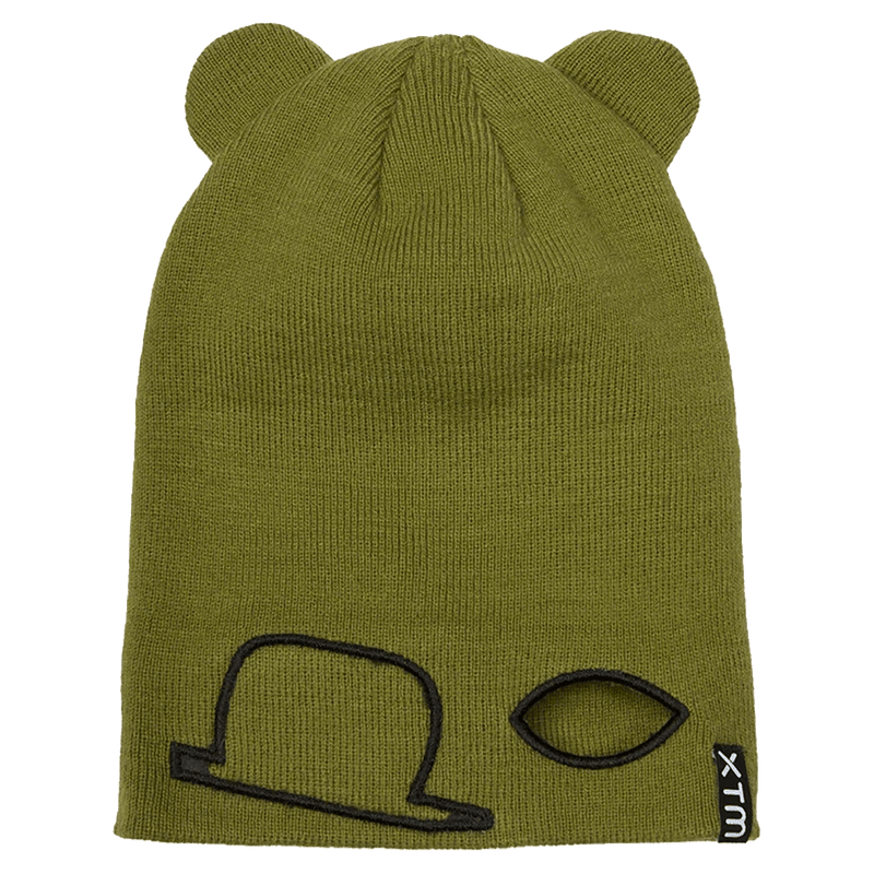 Alternative view of the XTM Masked Beanie in Sea Kelp colourway, kids's model
