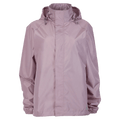 Main view of the XTM Stash 2L Rain Jacket in Fog colourway, unisex's model