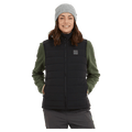 Front view of the XTM Woolxloft Vest in Black colourway, women's model