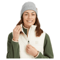 Detail view of the XTM Woolxloft Vest in Bone colourway, women's model