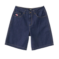 Main view of the X Large 2026 Bull Denim 91 Shorts in Blue Indigo colourway, men's model.