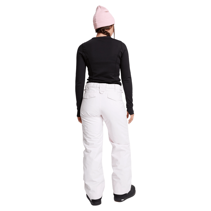 Back view of women wearing the Rojo Adventure Awaits Ski Pants - Womens - in colour Festive Bloom
