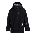 Black Analog Hardpack 3L Snowboard Jacket with hood, AG Burton logo, and GORE-TEX branding on the sleeve.