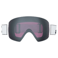 Front view of the Anon M4S Toric Goggles in White, Perceive Sun Onyx lens, unisex model