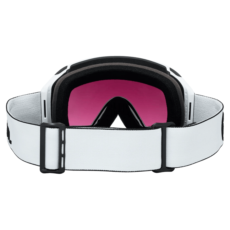 Back view of the Anon M4S Toric Goggles in White, Perceive Sun Onyx lens, unisex model