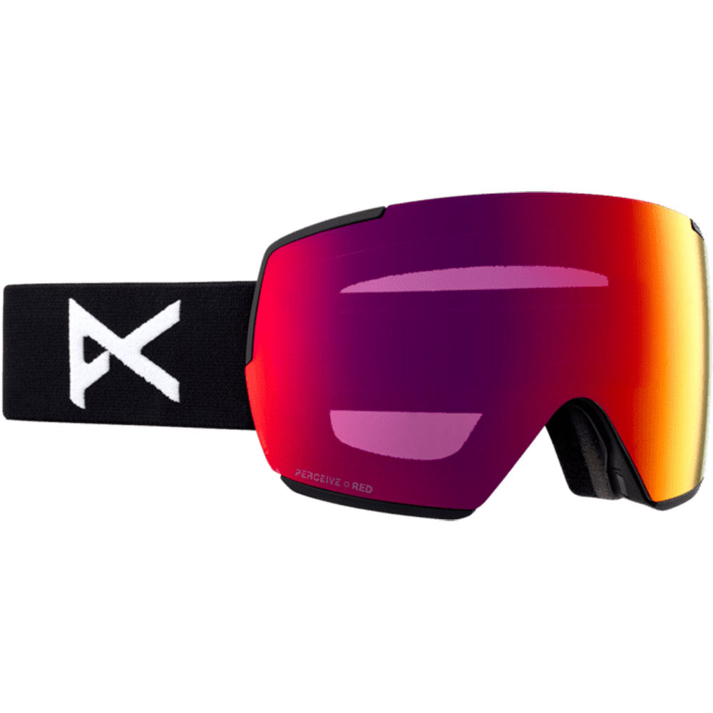 Anon M5 Goggle in Black with Perceive Sunny Red lens and MFI face mask