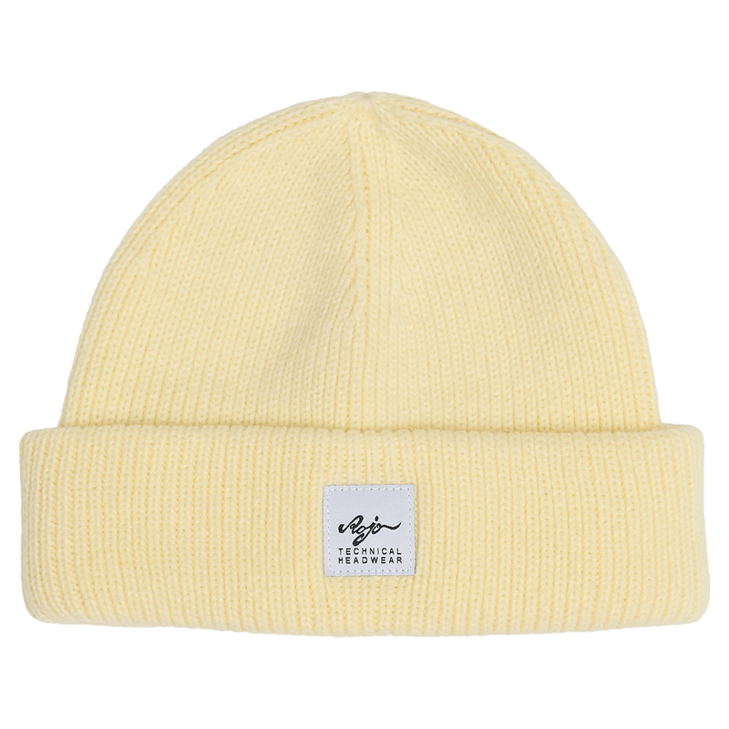 Front view of Rojo Apprentice Beanie - Womens - Wax Yellow