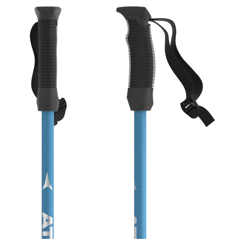 Handles view of the Atomic AMT JR Telescopic - Blue/Silver AJ5005820 Poles, 26/27 Unisex's model