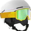 Goggles view of the Atomic FOUR JR White Helmets, 26/27 Kids's model