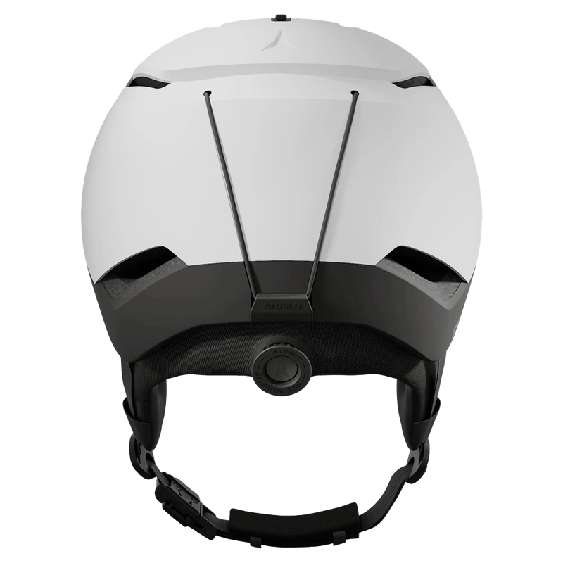 Rear view of the Atomic REVENT AMID White_Black Helmets, 26/27 Kids's model