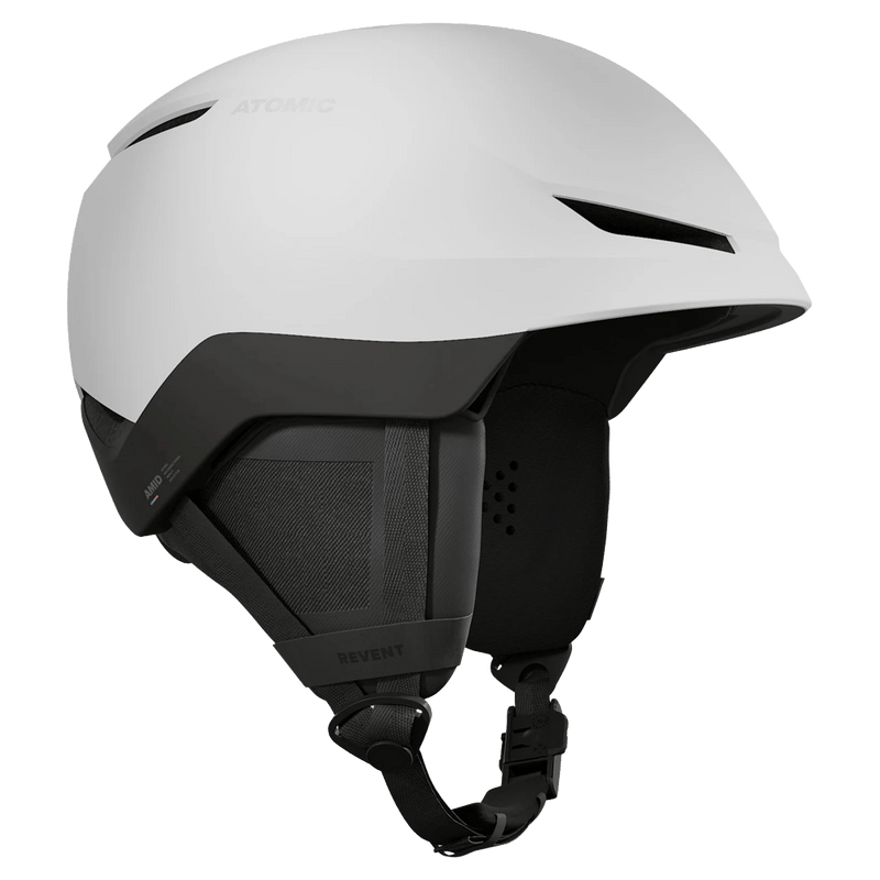 Left view of the Atomic REVENT AMID White_Black Helmets, 26/27 Kids's model