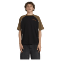 Front view of man wearing the Billabong Immortal System OG Tee in black