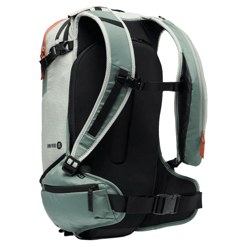 Back view of the BLACK DIAMOND Dawn Patrol 25 Backpack Foam Green Bags, 26/27 's model