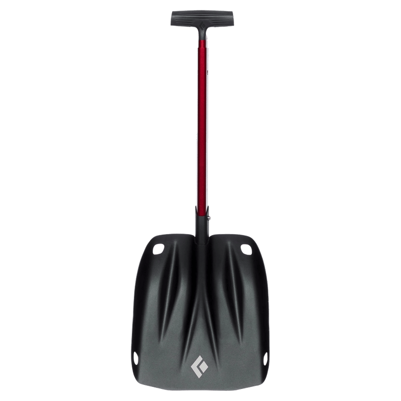 Front view of the BLACK DIAMOND Transfer Shovel Hyper Red Accessories, 26/27 's model