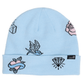 View of Rojo Blue Bird Dayz Beanie - Womens - Ballad blue