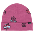 View of Rojo Blue Bird Dayz Beanie - Womens - Lilas