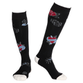Front view of Rojo Blue Bird Dayz Sock - Womens in True Black