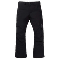 Front view of black Burton AK Cyclic Gore-Tex 2L Tall snowboard pants with belt loops and a zippered thigh pocket.
