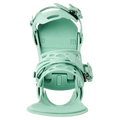 Mint Green Burton Cartel X Snowboard Bindings birdseye view