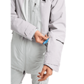 Light purple Burton Reserve Insulated Snowboard Jacket for women showing the zippered sleeve pass pocket.