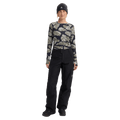 Women's black Burton Reserve Insulated Snowboard Pants with a straight-leg fit and small white logo on the leg.