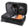 Full packed view of the Dakine Split Roller Bag 85L in Black colourway, unisex's model