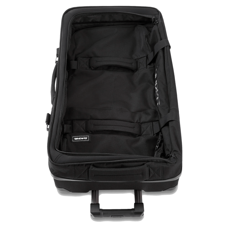 Inside view of the Dakine Split Roller Bag 85L in Black colourway, unisex's model