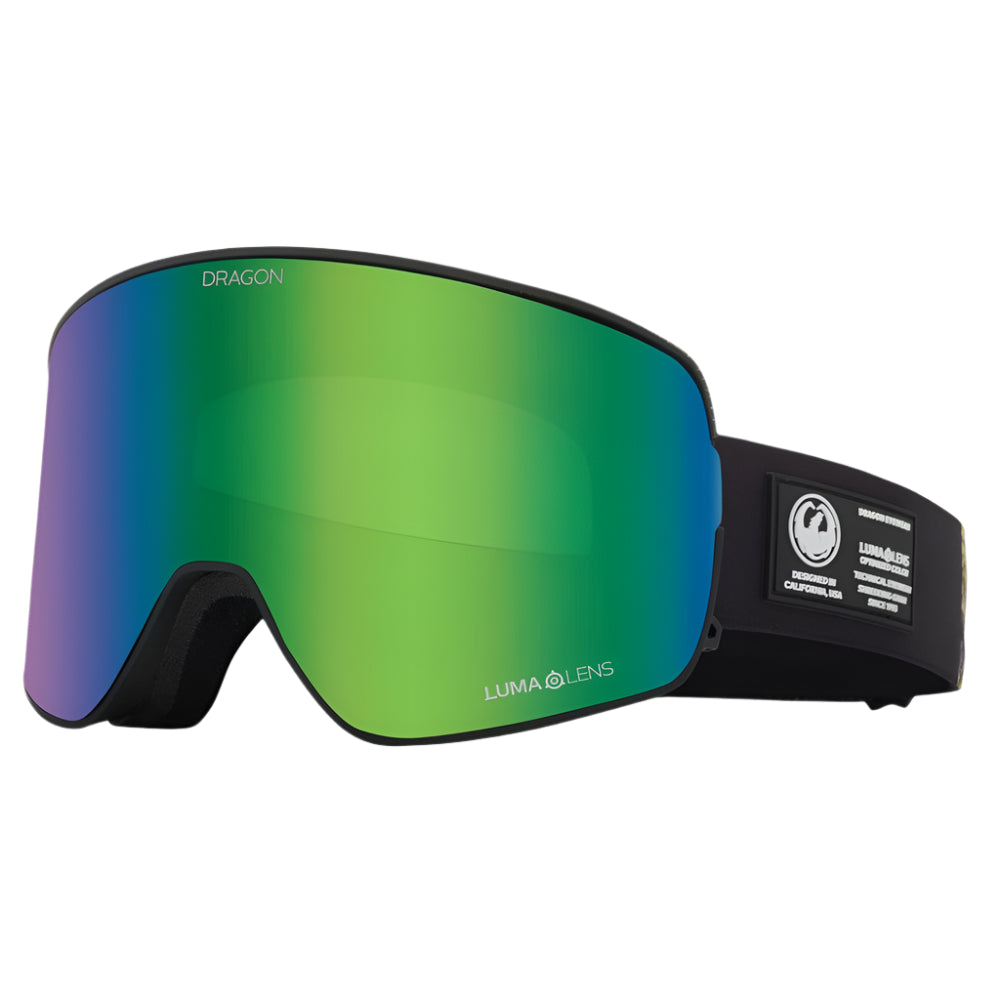 Dragon NFX2 snow goggles in Icon Red colorway with Red Ion lens, featuring Swiftlock lens changing system and frameless design