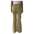 Back view of women in the Eastcoast Flare Cord Jeans in colour Sand