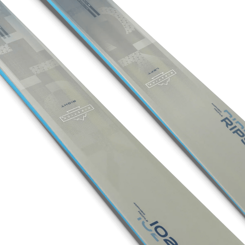 Middle view of the Elan Ripstick 102 Skis, 26/27 unisex's model