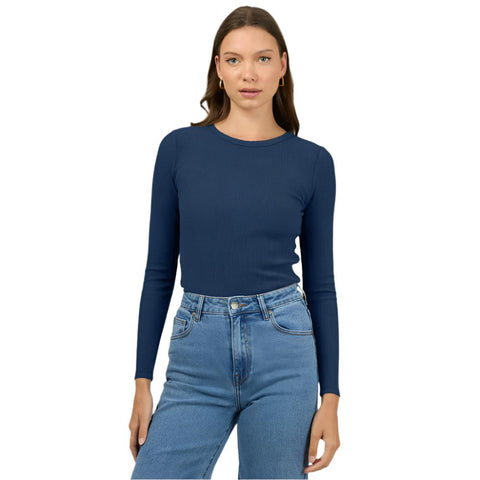 Eve Rib Baby Long Sleeve Tee- Womens