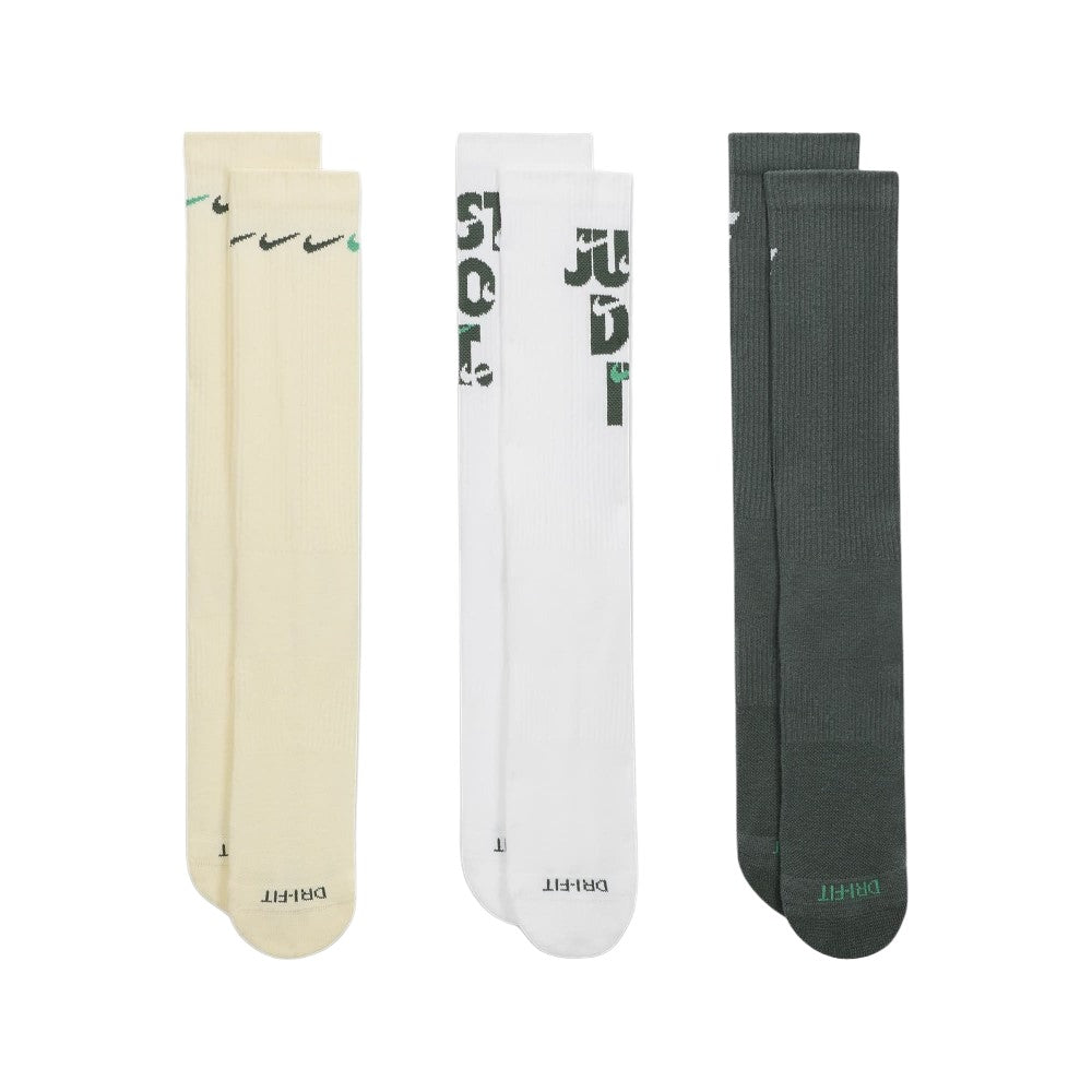 Everyday Plus Cushioned Crew Socks 3 Pack Dri-Fit