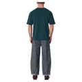 Back view of man in the Rollas Ezy Classic Tee in Colour Washed Pine