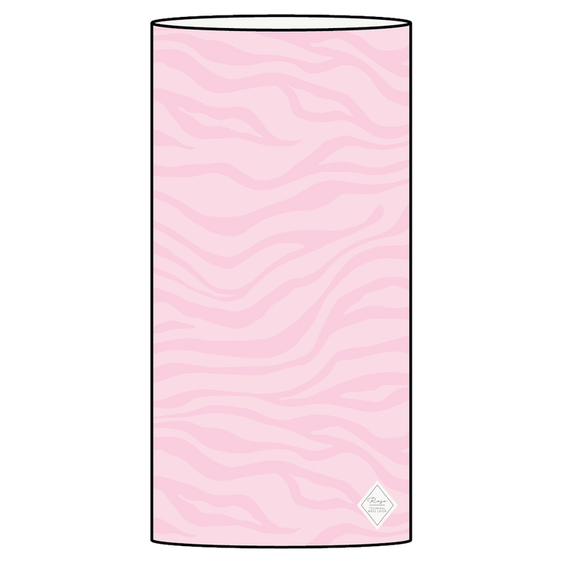 Front view of youth Rojo Girls Tube Neck Warmer - Kids in colour Rosewater