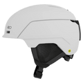 Side view of the Giro NEO II Helmet in Matte White colourway, unisex's model