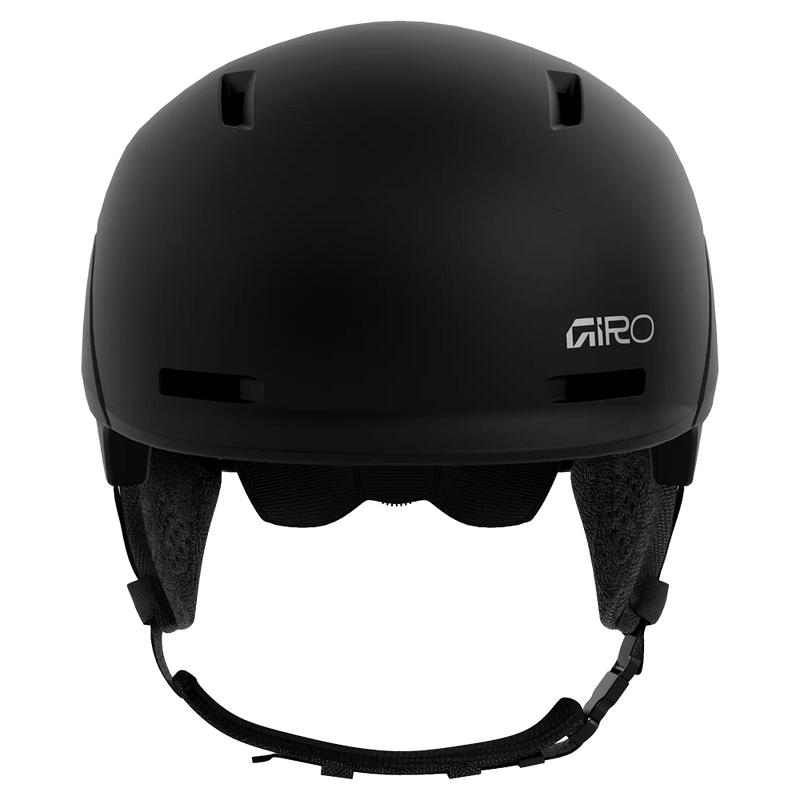 Front view of the Giro NEO II AF Helmet in Matte Black colourway, unisex's model